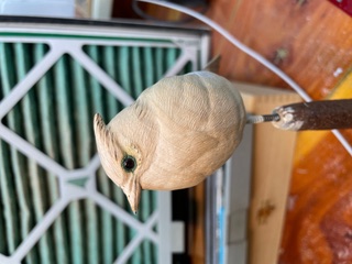 Miniature Bluejay work in progress, photo 3