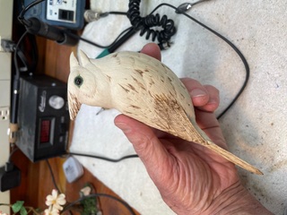 Singing Cardinal work in progress, photo 4