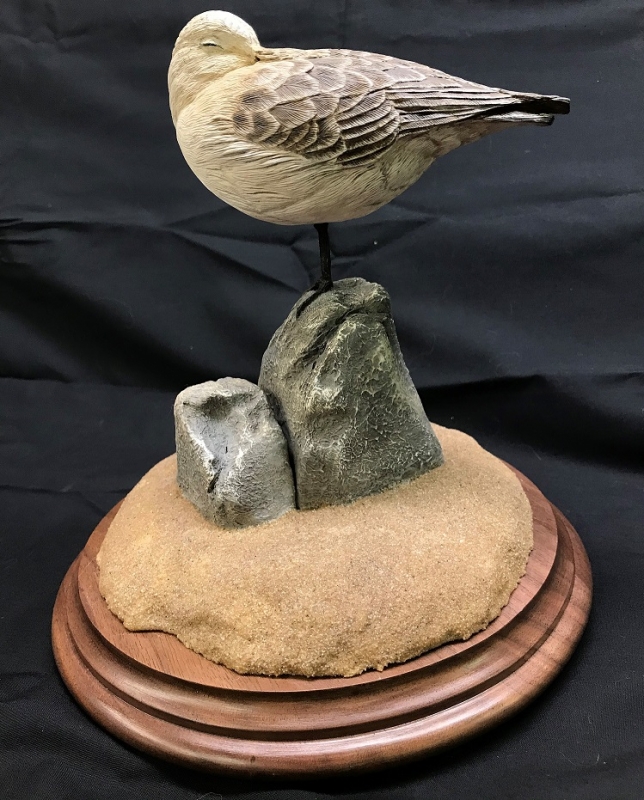 Carved sanderling